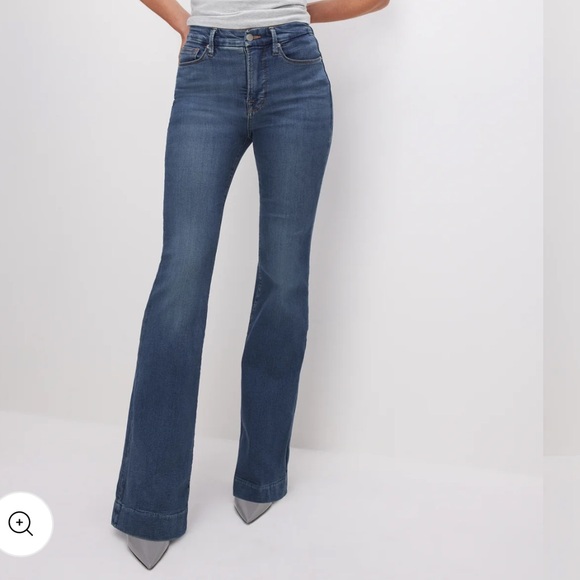 Good American good legs flare jeans, size 6-12 - Picture 1 of 8